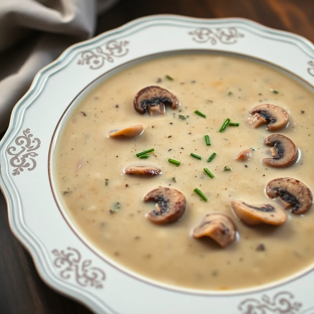 Creamy Keto Mushroom Soup