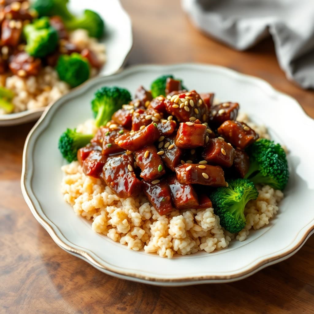 Korean Bulgogi Beef and Broccoli Bowls
