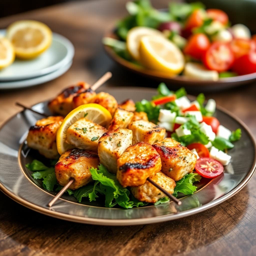 Zesty Mediterranean Chicken Skewers