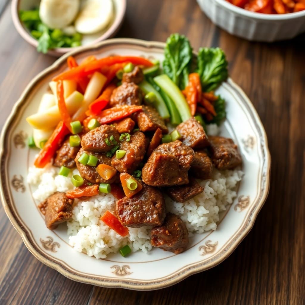 Korean Kimchi Beef Bulgogi Bowls