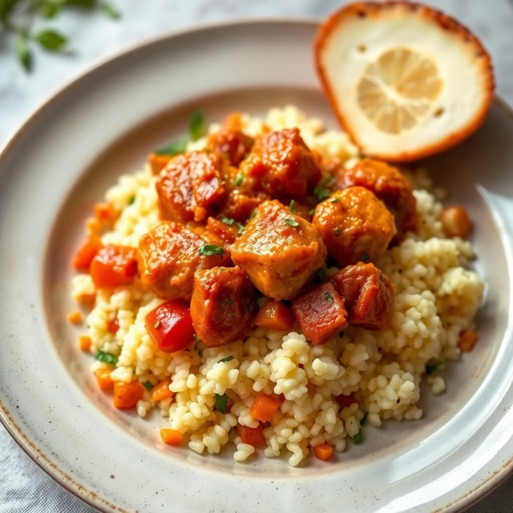 Moroccan Chicken Tagine with Vegetable Couscous