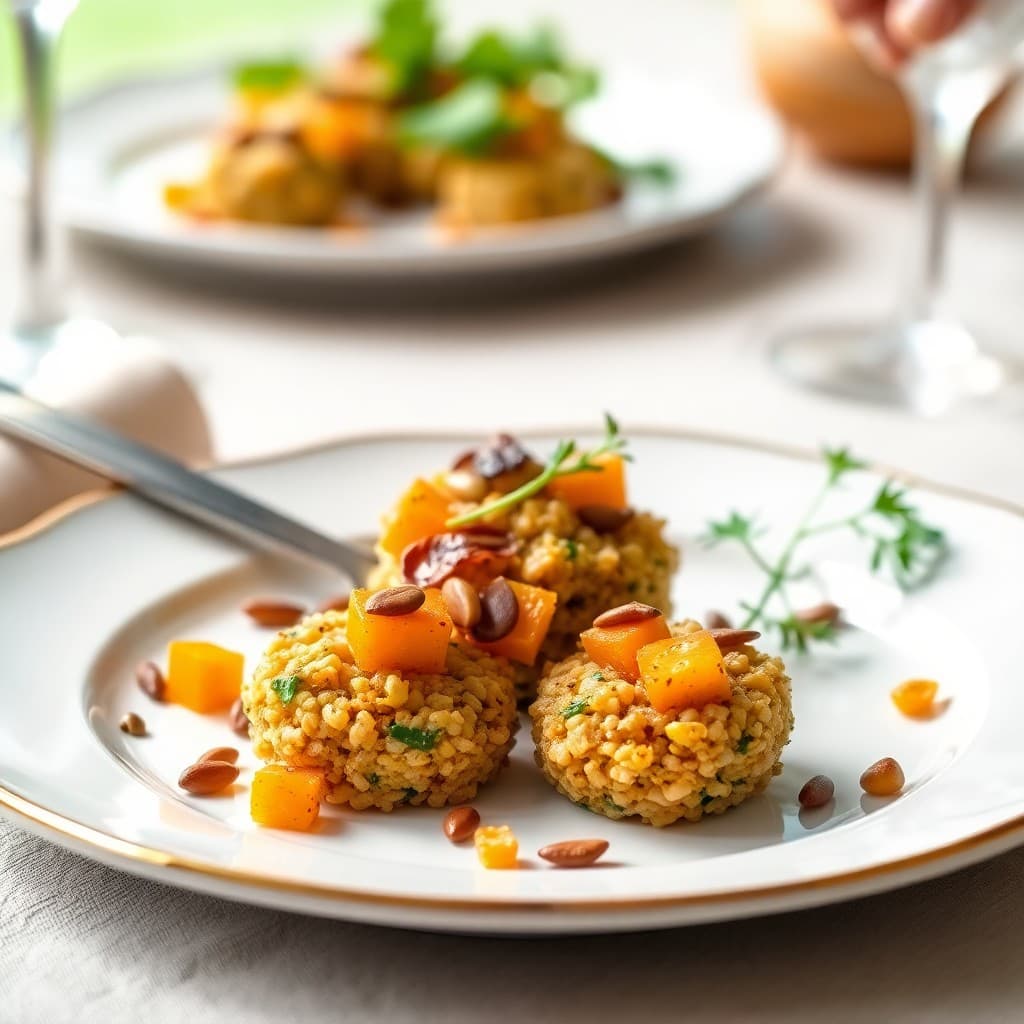 Roasted Butternut Squash and Quinoa Bites
