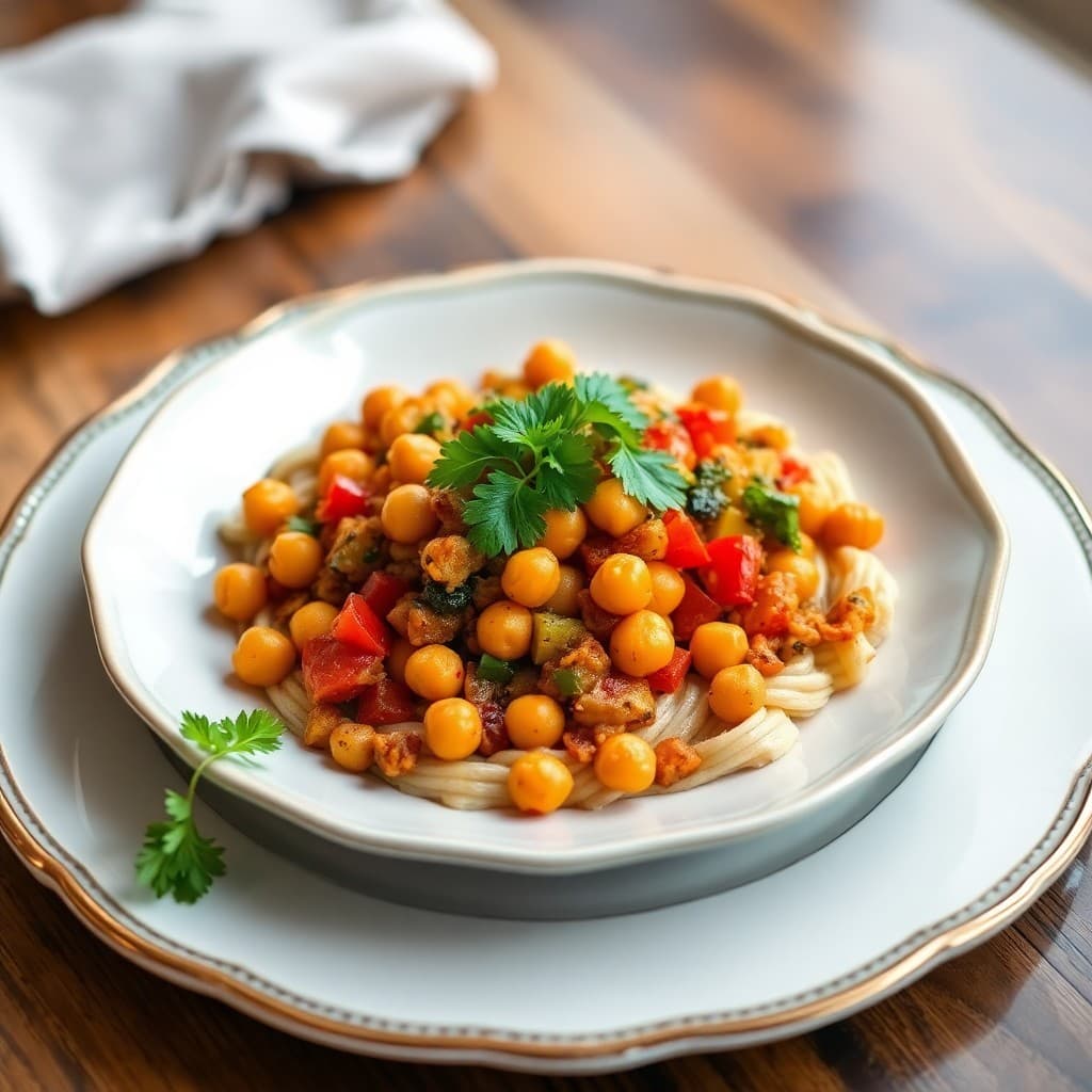 Moroccan Chickpea & Vegetable Tagine