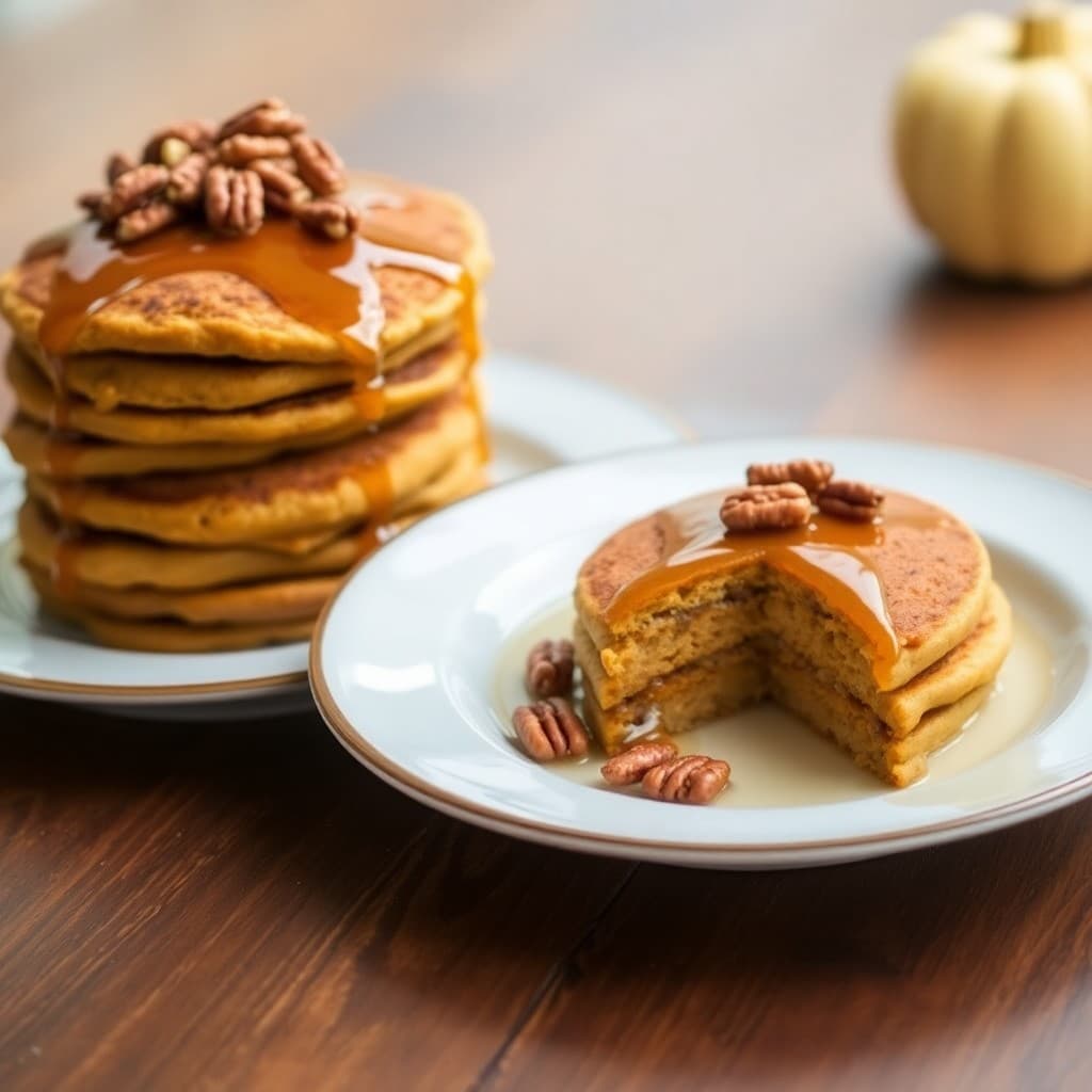 Pumpkin Spice Pancake Stacks