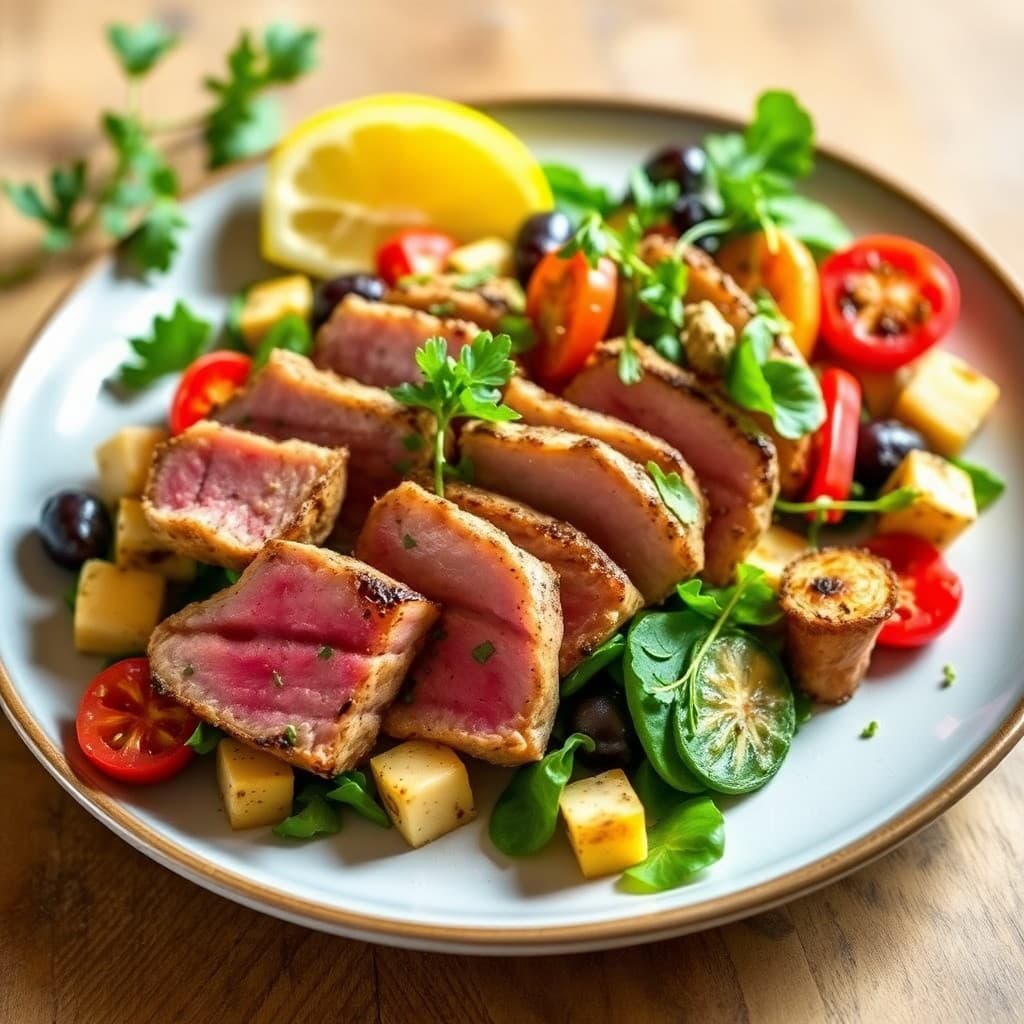 Provençal Seared Tuna Nicoise Salad