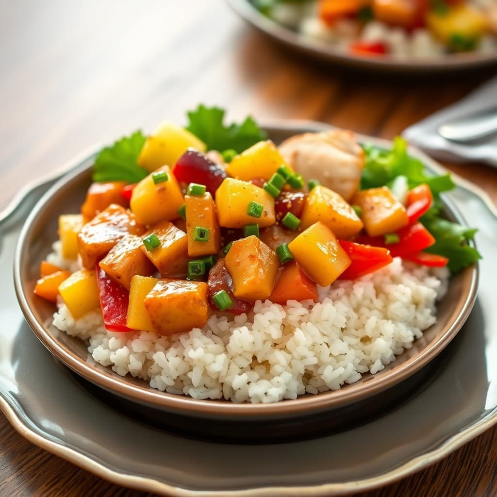 Teriyaki Pineapple Chicken Bowls