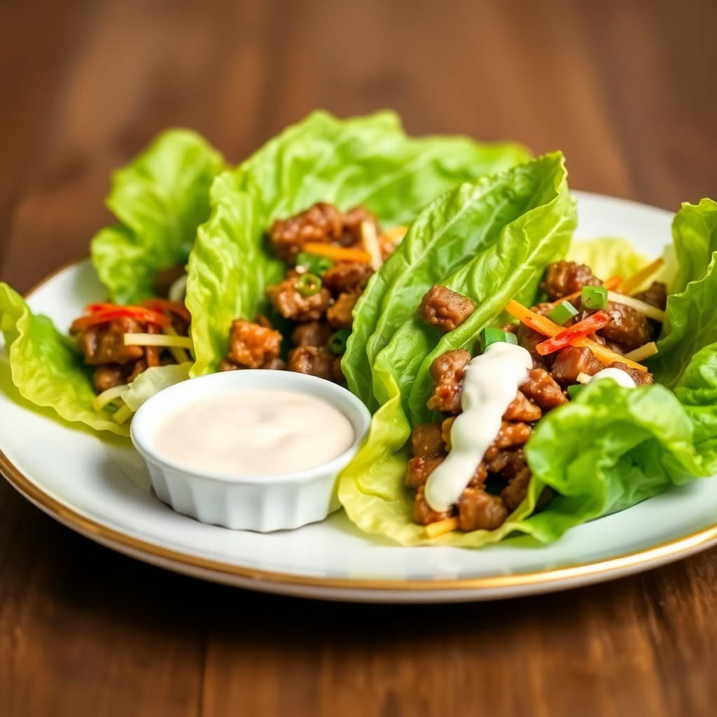 Zesty Korean Beef Bulgogi Lettuce Wraps