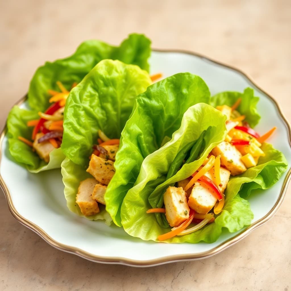 Zesty Citrus Chicken Lettuce Wraps