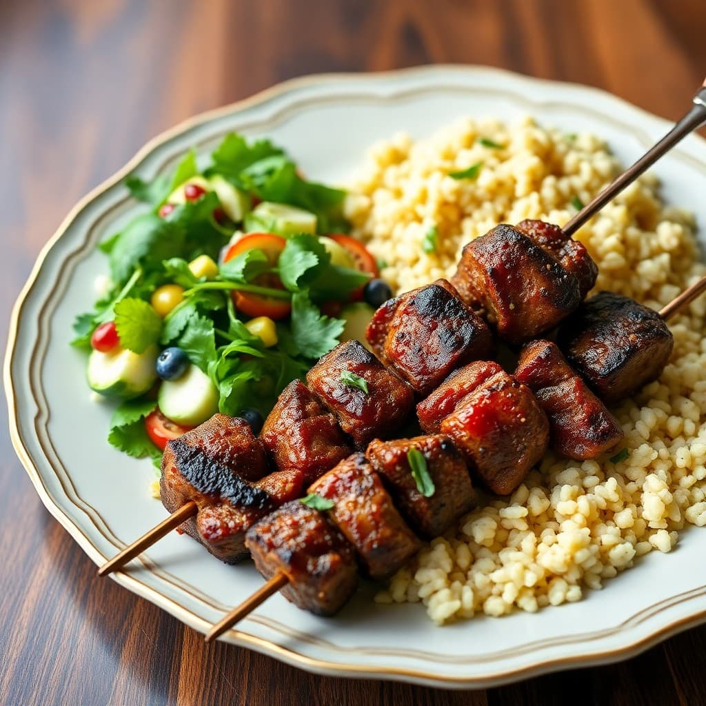 Sizzling Moroccan Lamb Kebabs