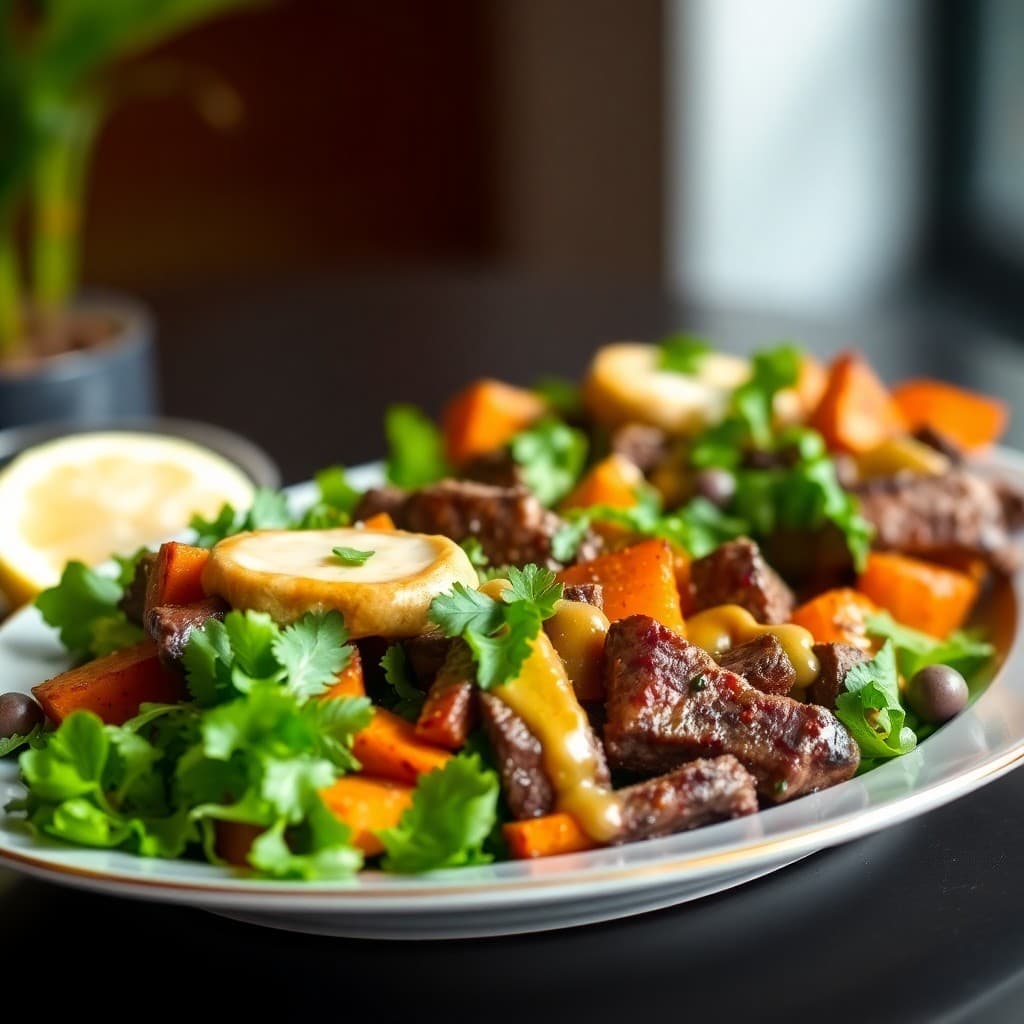 Zesty Brazilian Steak Salad Bowls