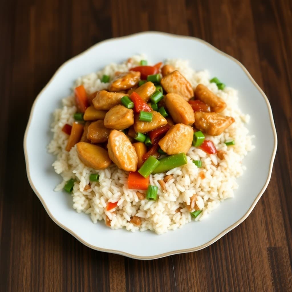 Teriyaki Chicken Stir-Fry with Veggie Fried Rice