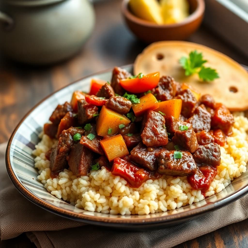 Moroccan Beef and Vegetable Tagine