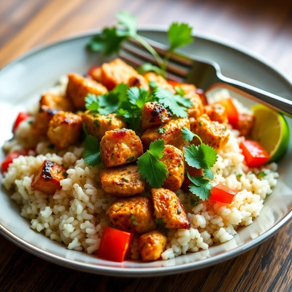 Zesty Brazilian Chicken and Rice Bowls