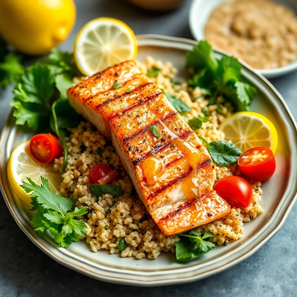 Mediterranean Salmon and Quinoa Salad