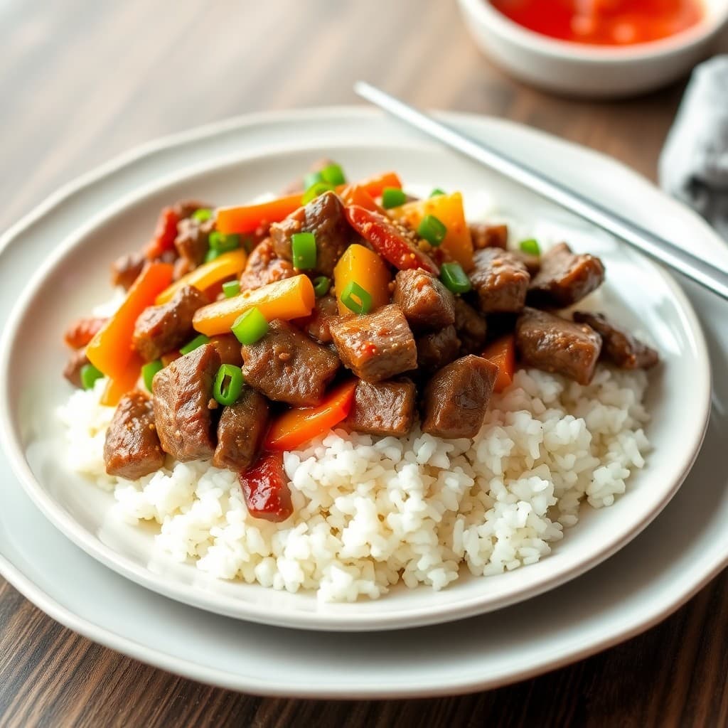Korean Beef and Vegetable Stir-Fry Bowls