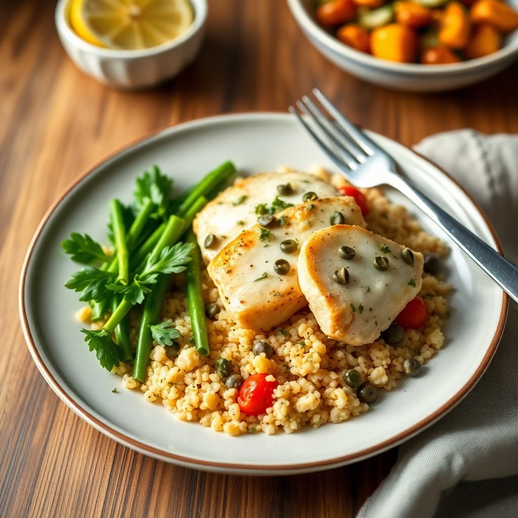 Zesty Chicken Piccata Bowls