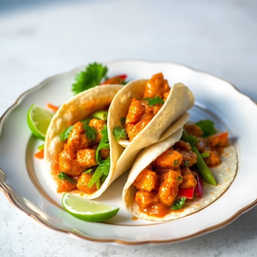 Tangy Thai Chicken Wraps
