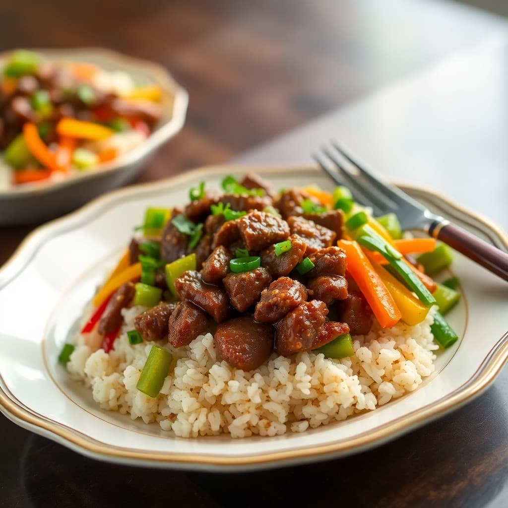 Zesty Korean Beef and Vegetable Rice Bowls