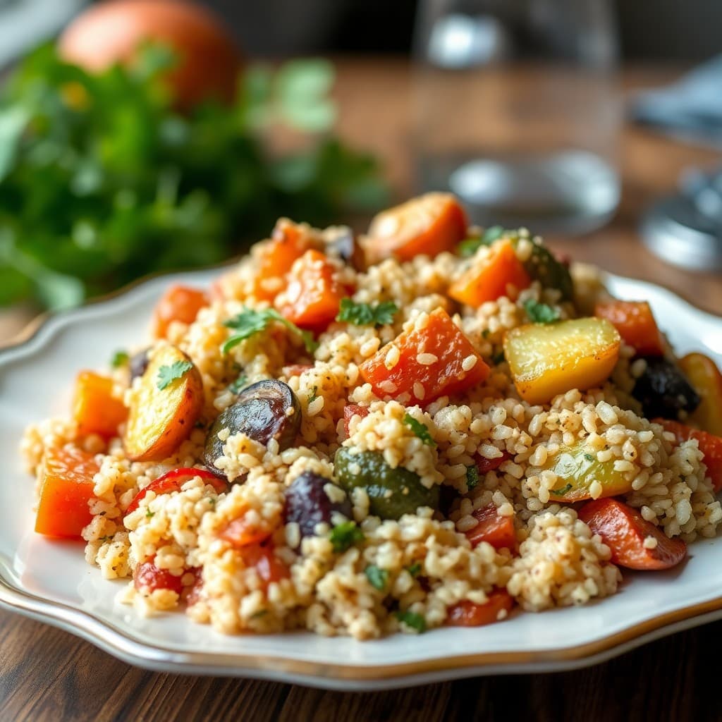 Roasted Vegetable and Quinoa Bake