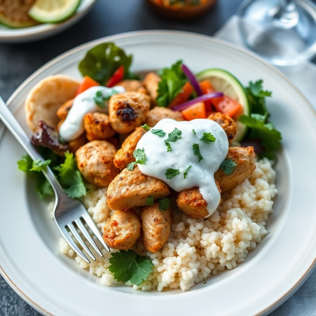 Greek Chicken Gyro Bowls