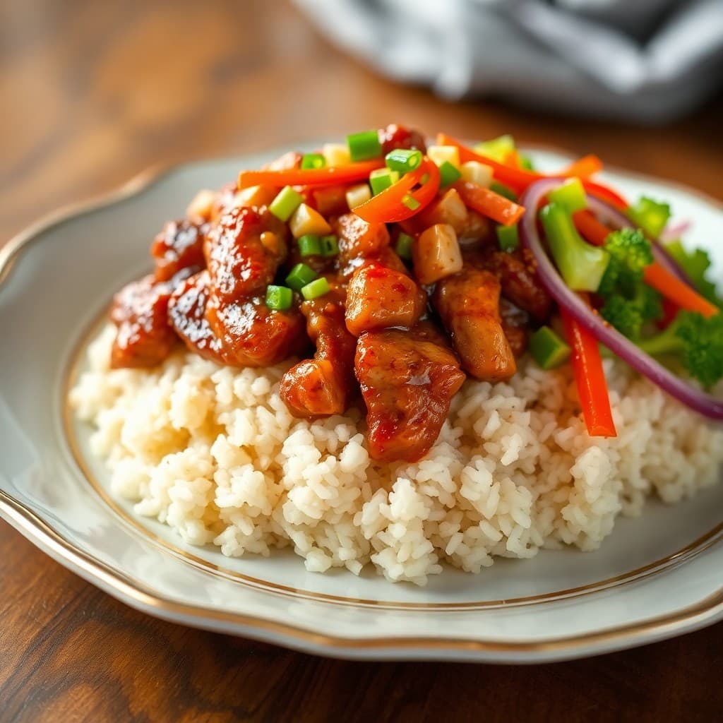Korean Spicy Chicken Bulgogi Bowls