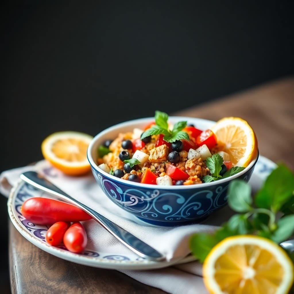 Zesty Mediterranean Breakfast Bowl