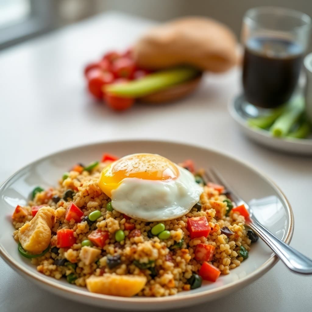 Savory Quinoa Breakfast Bowl