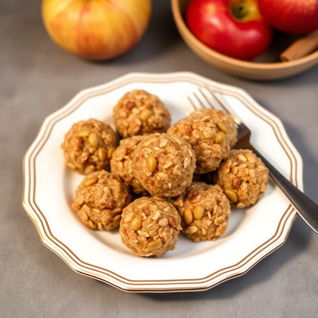 Autumn Apple Oat Bites