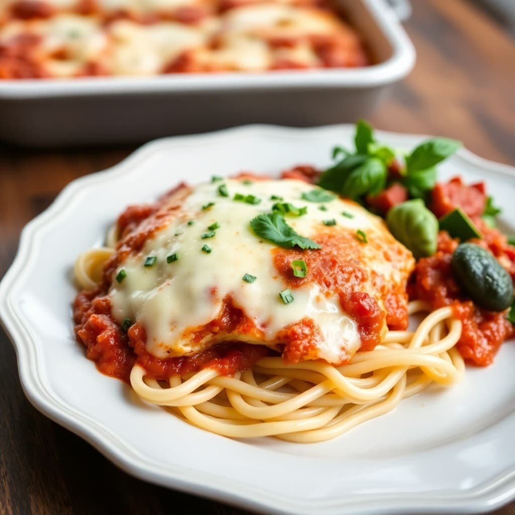 Tuscan Chicken Parmesan Bake