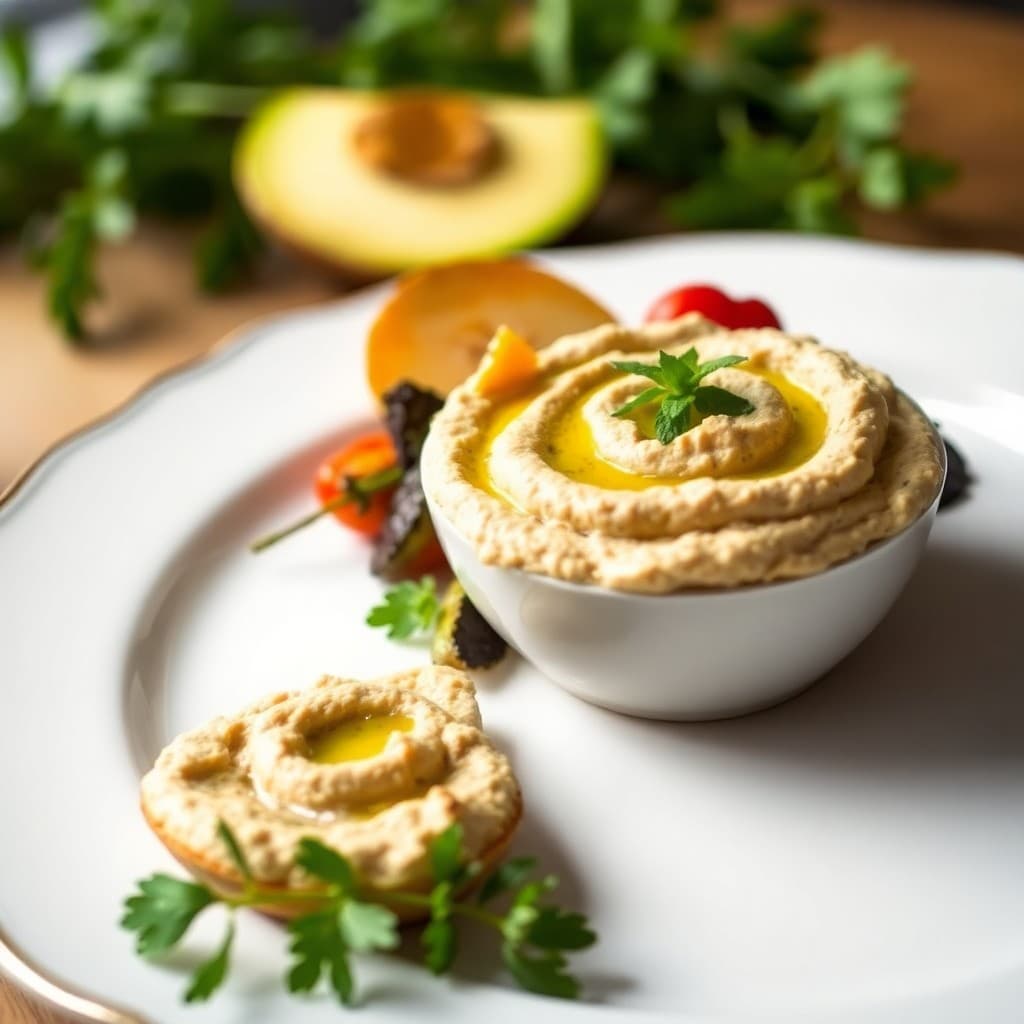 Mediterranean Roasted Vegetable Hummus Dip