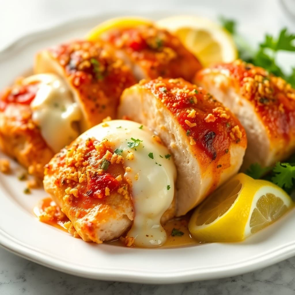 Zesty Lemon Chicken Parmesan Rolls