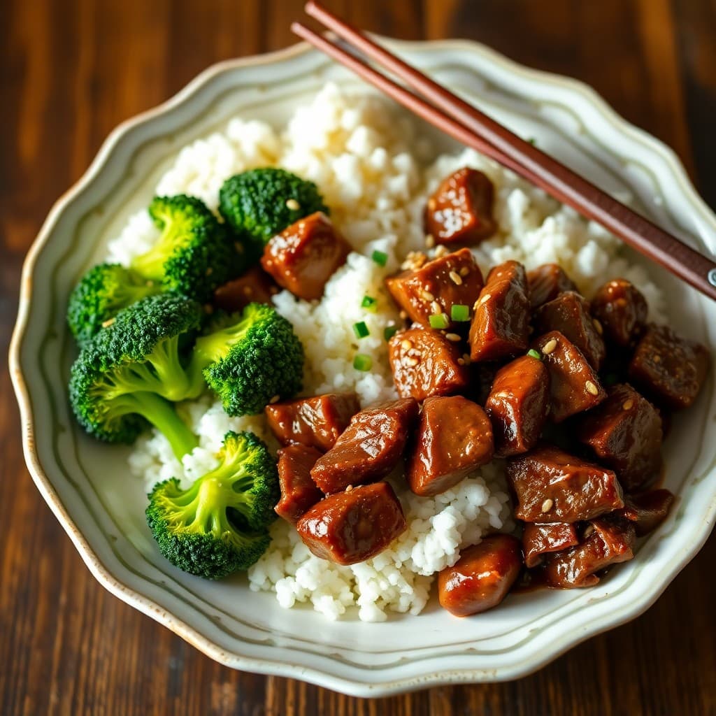 Korean Bulgogi Beef Bowls with Sesame-Ginger Broccoli