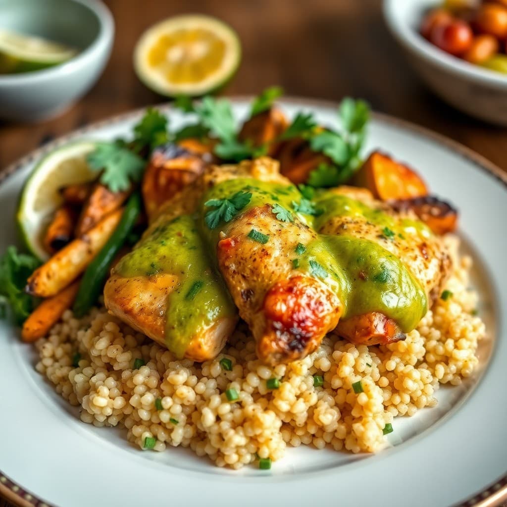 Peruvian-Inspired Chicken Aji Verde Bowls