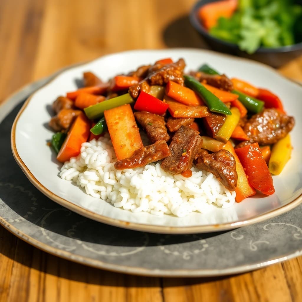 Spicy Szechuan Beef & Veggie Stir-Fry