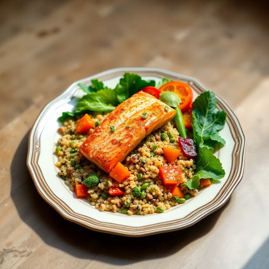 Zesty Salmon Quinoa Bowl