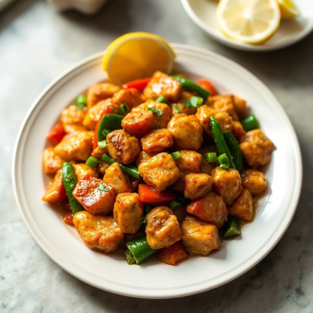 Sizzling Lemon-Pepper Chicken Stir-Fry