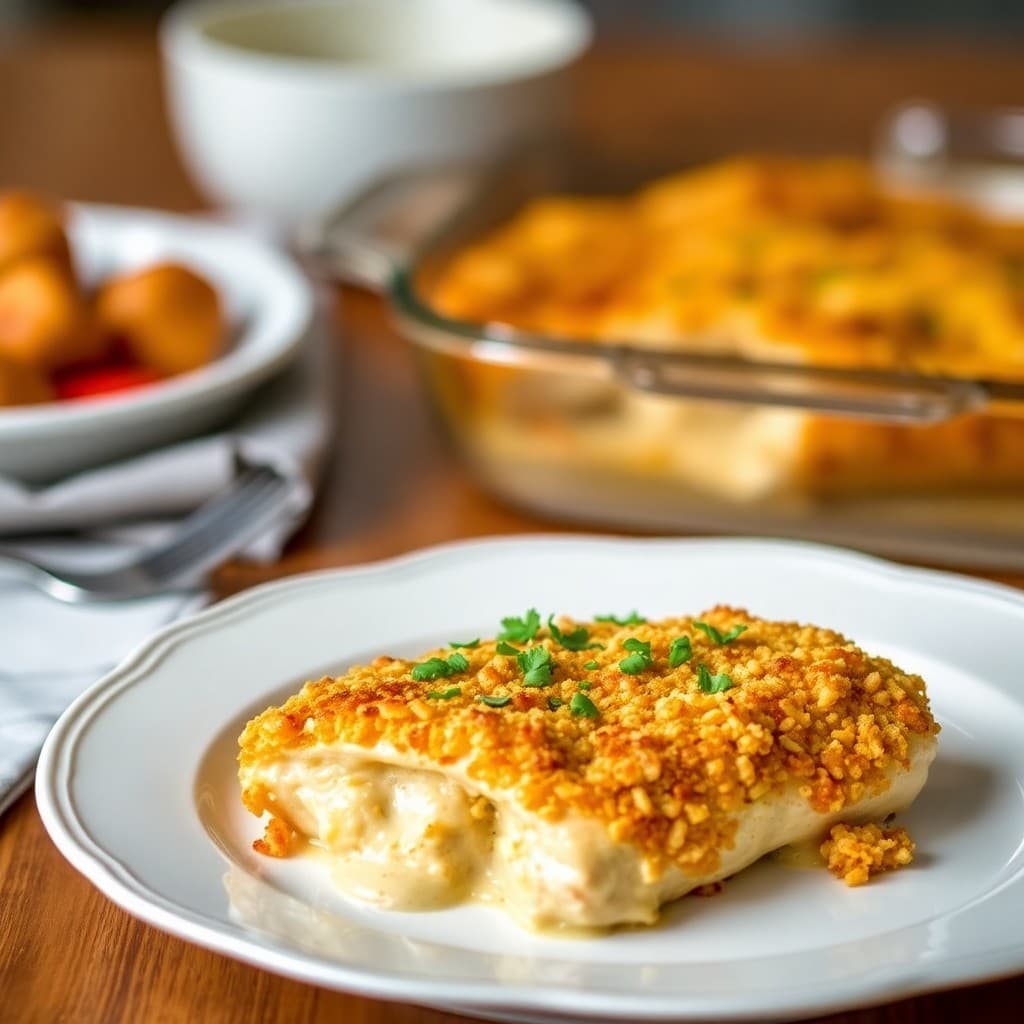Zesty French Chicken Cordon Bleu Bake