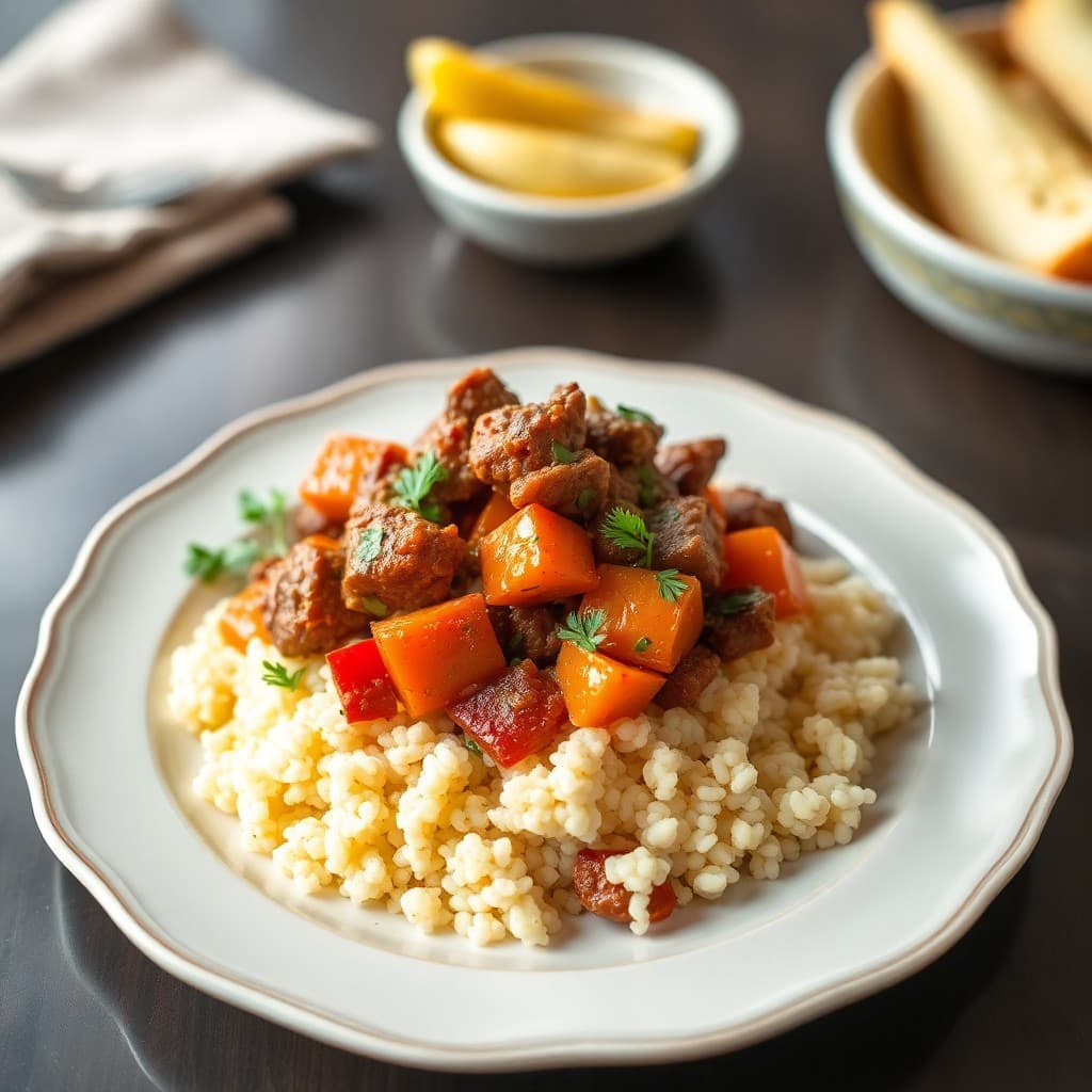 Vibrant Moroccan Beef Tagine