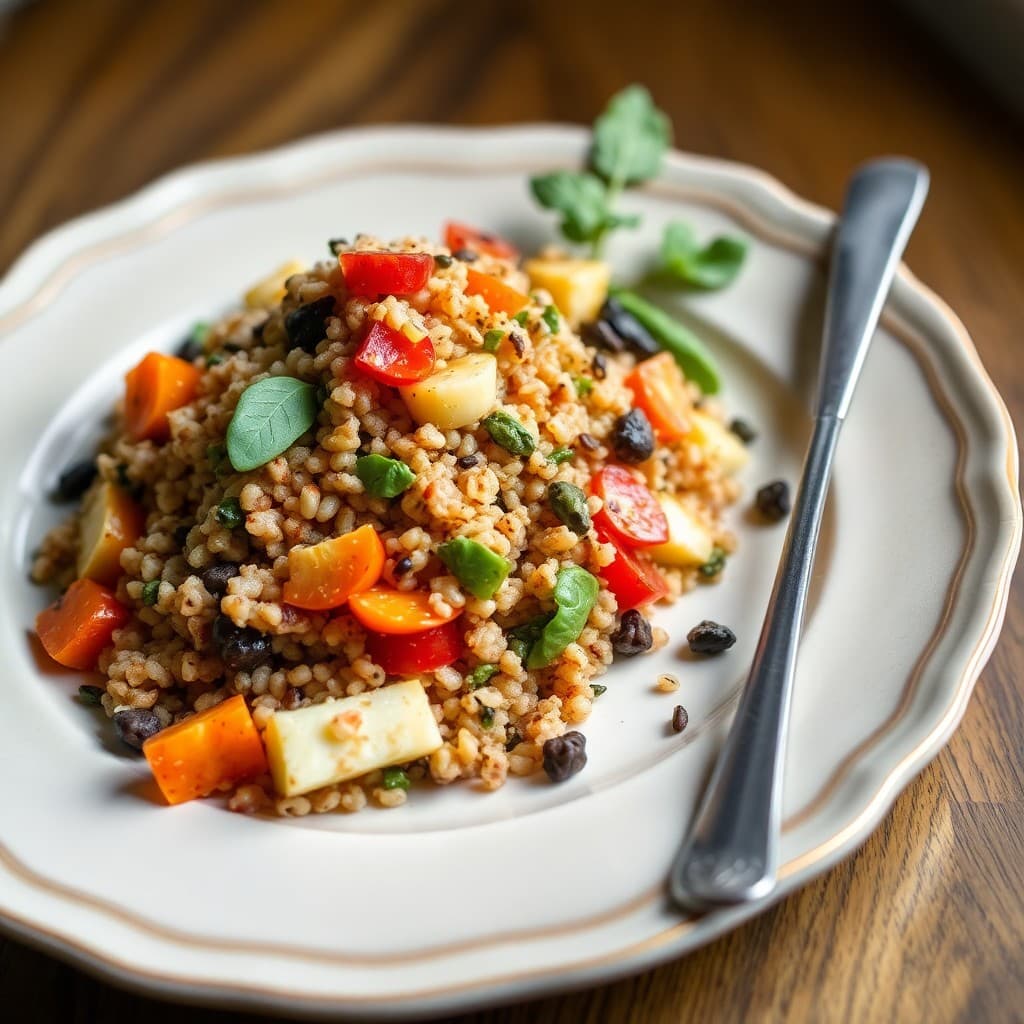 Autumn Harvest Quinoa Salad (Breaking Fast)