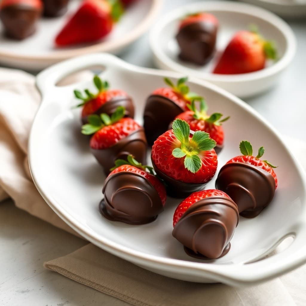 Chocolate-Covered Strawberry Bites