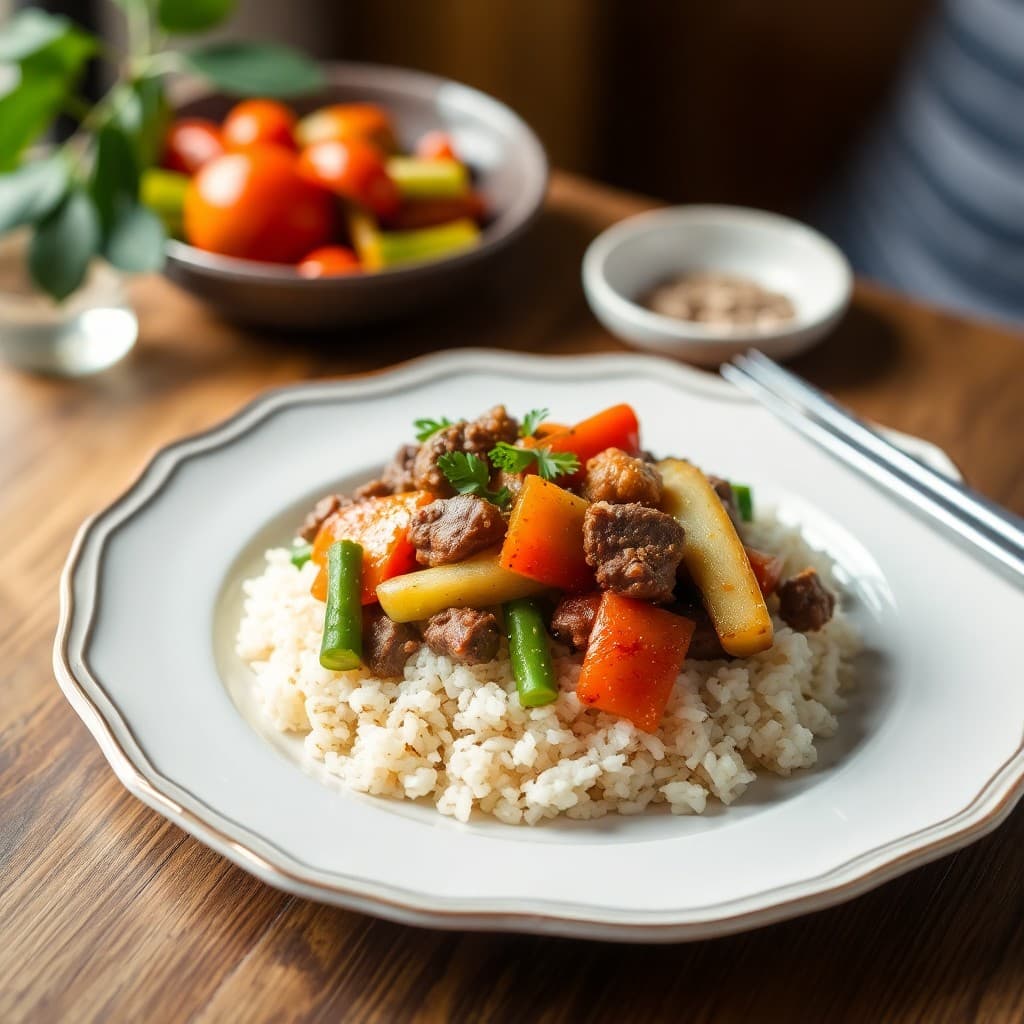 Korean Beef & Vegetable Stir-Fry