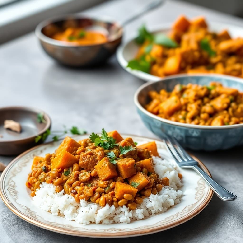 Lentil and Sweet Potato Curry