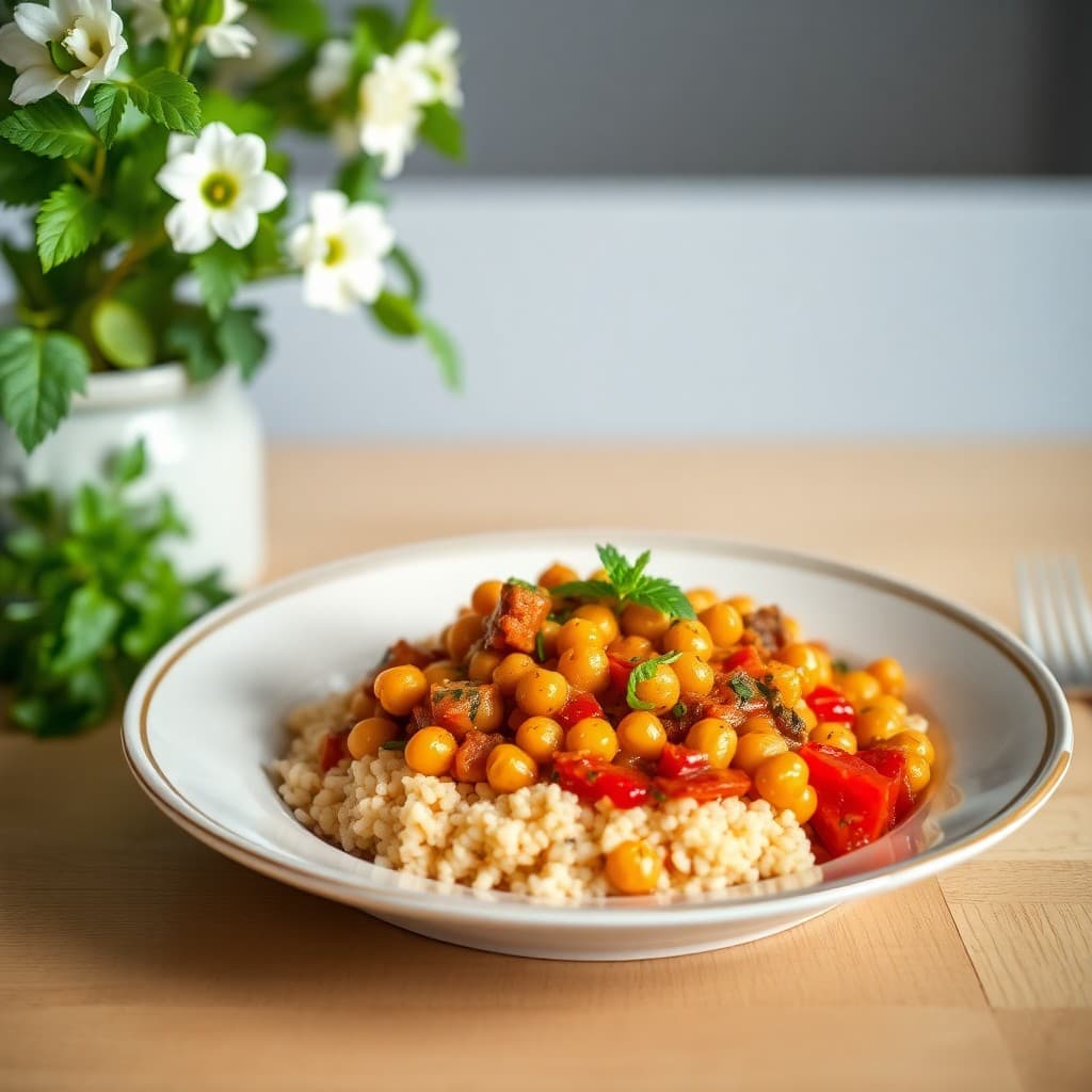 Moroccan Chickpea and Vegetable Tagine