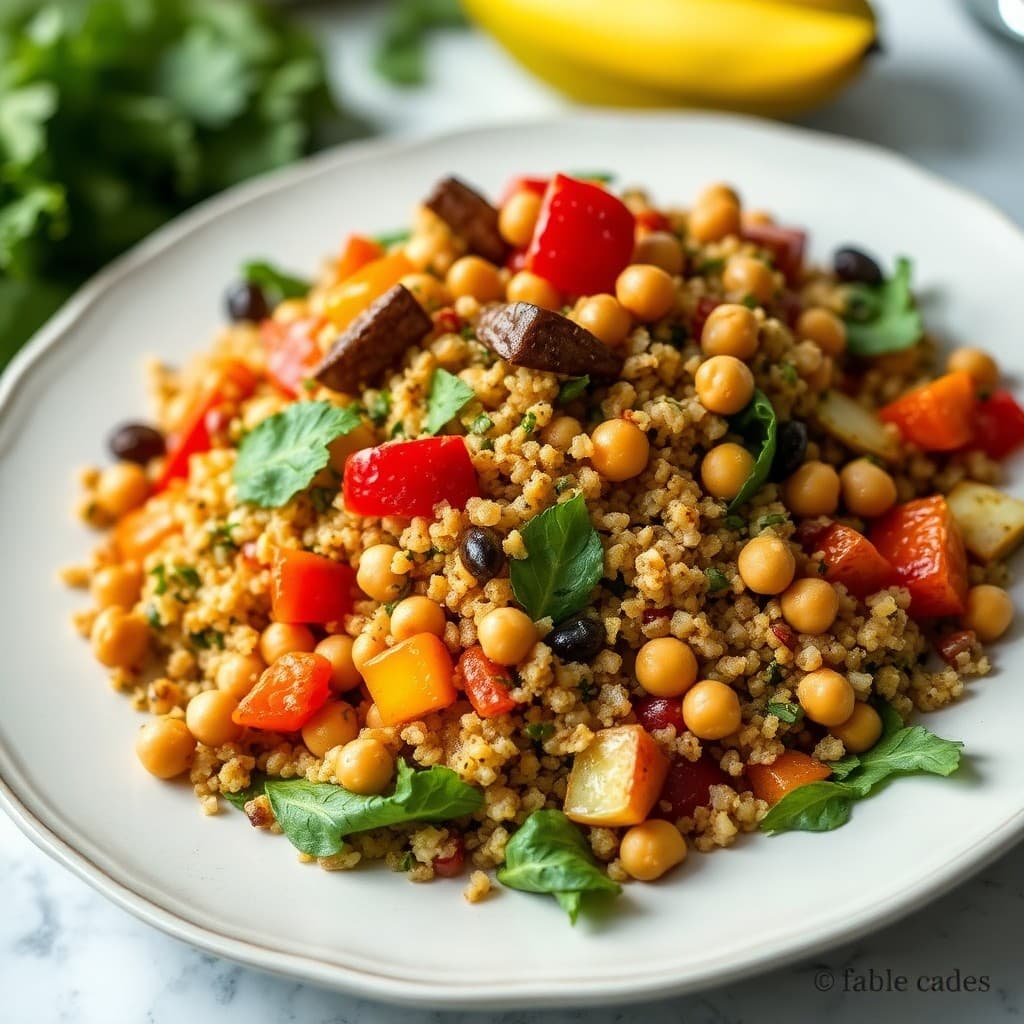 Autumn Quinoa Salad with Roasted Vegetables