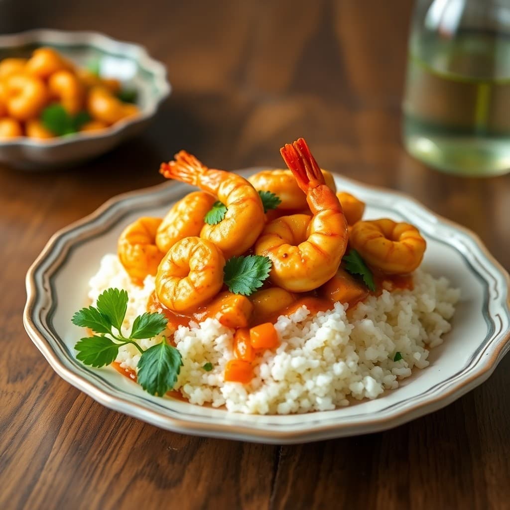 Spicy Thai Coconut Shrimp Curry Bowls