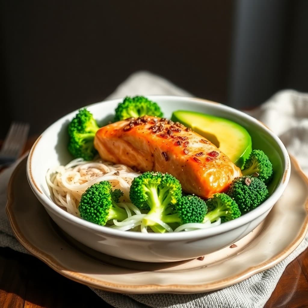 Satiating Salmon and Broccoli Bowl