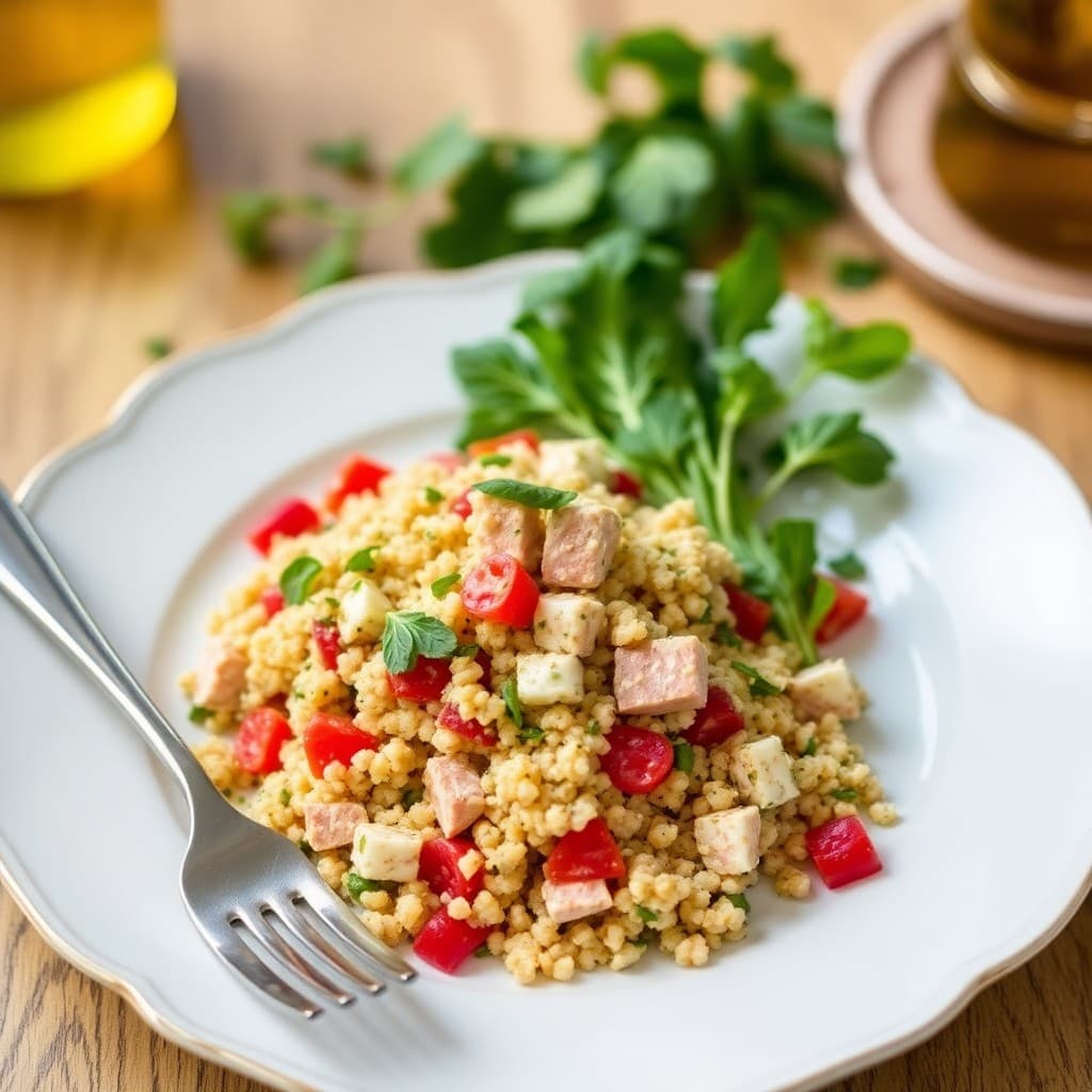 Mediterranean Quinoa and Tuna Salad