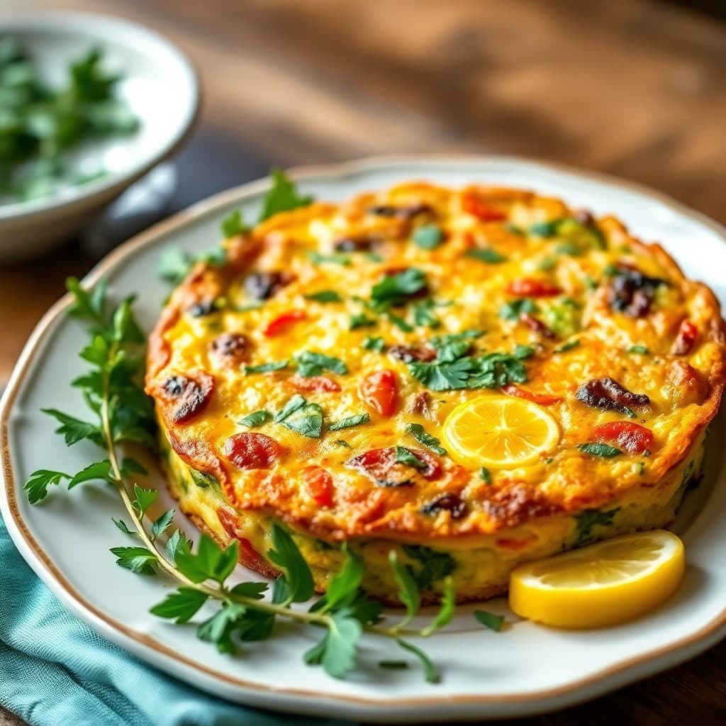 Zesty Lemon-Herb Mediterranean Frittata
