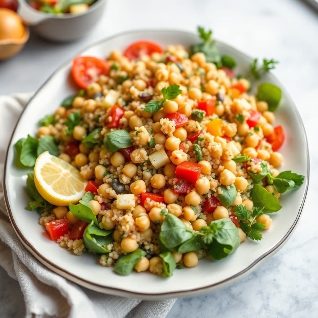 Mediterranean Quinoa and Chickpea Salad