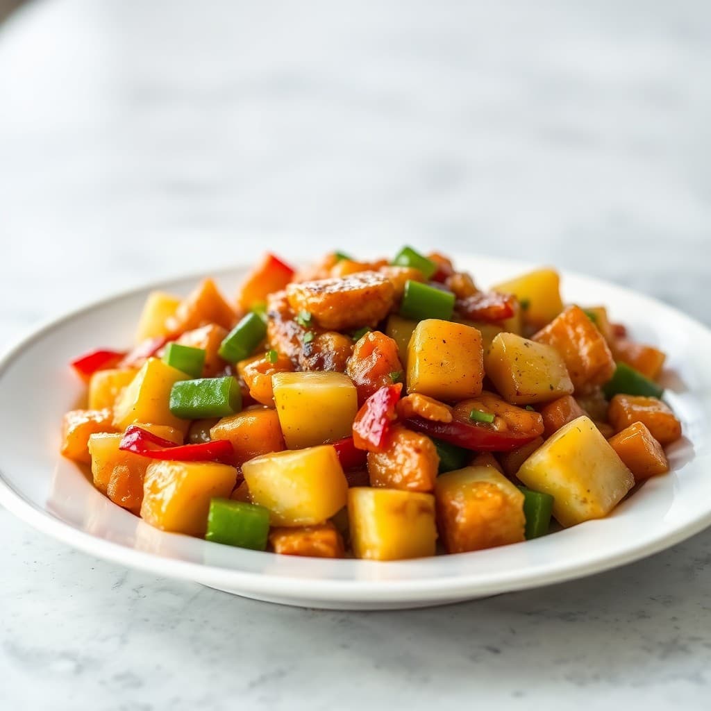 Sizzling Pineapple Teriyaki Chicken Stir-Fry